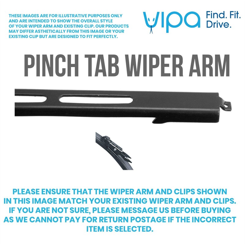 Vipa Wiper Blade Kit fits: JAGUAR XJ Saloon Oct 2009
