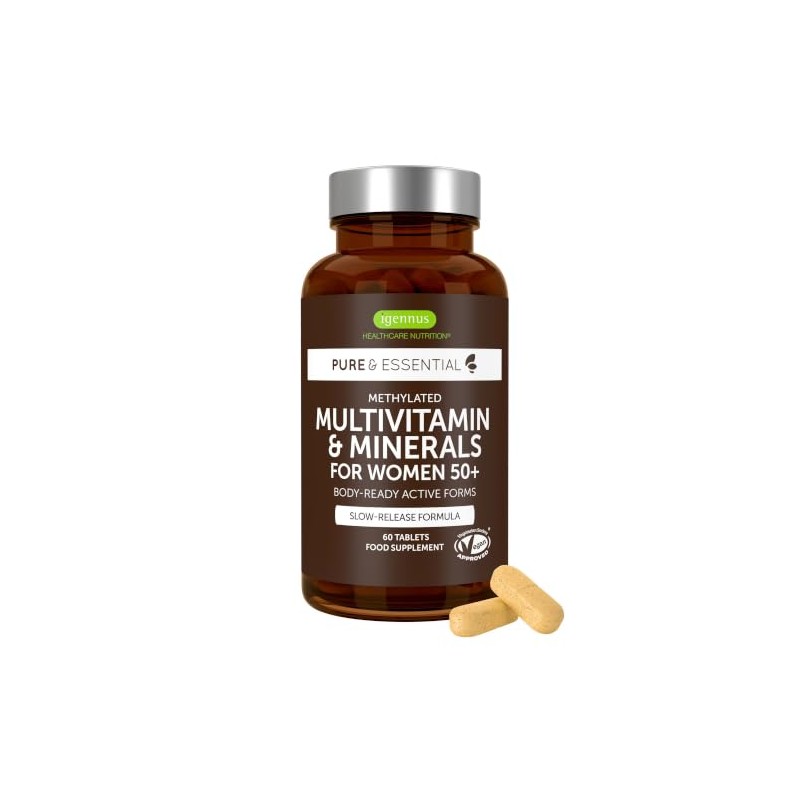 Igennus Methylated Multivitamin for Women 50+ with Calcium & Magnesium