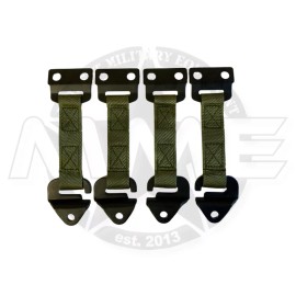 REPLACEMENT HUMVEE DOOR LIMITER STRAPS GREEN SET OF 4