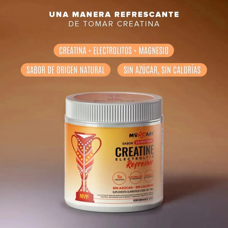 Mvpcare Pre Entreno Creatine Refresher Creatina Monohidratada Electrolitos Magnesio Vitaminas