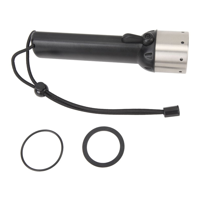 Diving Flashlight Black Dive Light 200lm 328ft IP68 Waterproof Compact