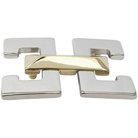 BELTINGER Calais Belt Buckle 4.0 cm | Buckle Interchangeable Buckle Belt Buckle 40 mm Solid | Interchangeable Belt up to 4 cm, Bicolour S/G