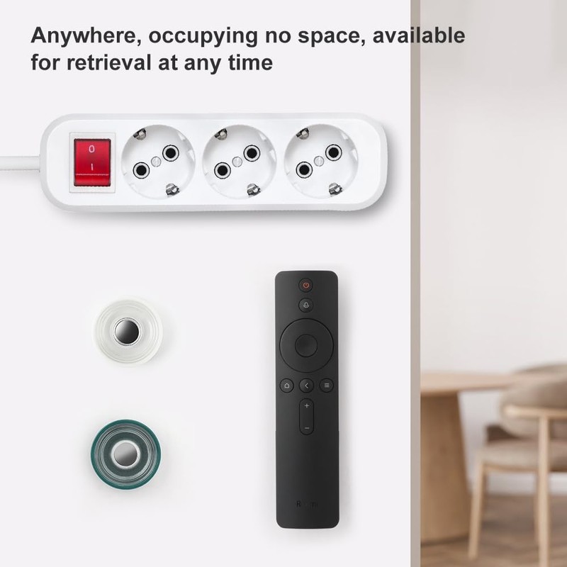 FIDWALL 4 Pack High Magnetic Remote Control Holder Hole Free