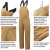 Alpine Swiss Mens Insulated Snow Bib Overalls Waterproof Winter Ski