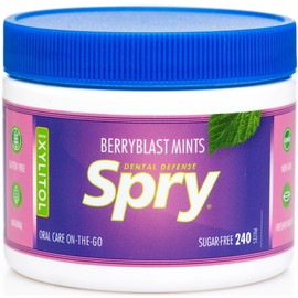 Spry Berry Blast Xylitol Mints, Sugar-Free Candy for Oral Health, Dry Mouth, Saliva Production, Bad Breath, 240 Pieces (Pack of 1)