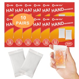 Hot Hand Warmers Disposable - Up to 12 Hours of Heat, Air Activated Heat Packs for Hands, Hot Packs for Hands, Hot Warmers, Natural Odorless Instant Warmer Winter Warmers, 5/10/20 Pair Value Pack