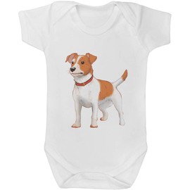 Azeeda 3-6 Month 'Jack Russell Terrier' Baby Grow/Bodysuit (GR00161471)