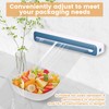 AwObEpl 3PCS Cling Film Wrap Dispenser with Cutter,Waterproof Plastic Wrap
