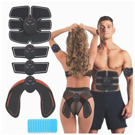 FIT Belt, Abs Stimulator, Muscle Stimulator, Abdominal Toning Belt, Abs Workout Equipment, Ab Sport Exercise Belt for Men and Women (Black)