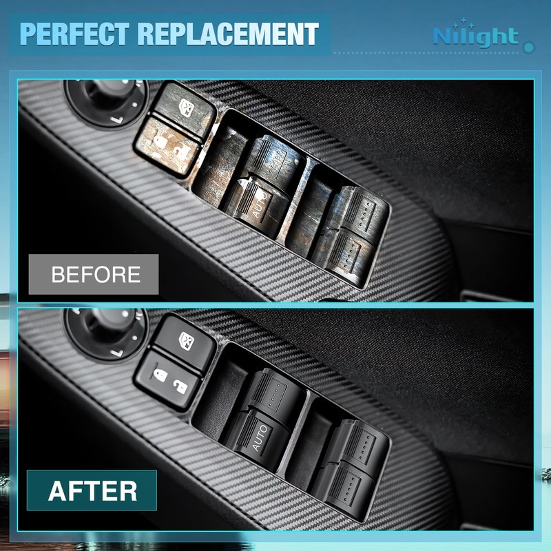 Nilight Power Master Window Switch Compatible with 2001 2002 2003