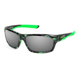 Catch Co Googan Squad Mondo Optics Smallie Spotters Polarized Fishing Sunglasses, Black/Grey Lens, adult