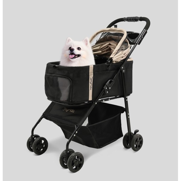 WagFido Pet Stroller,4Wheels 3in1 Multifunctiona Dog Stroller with Brake,33lb Weight