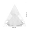 Crystal Pyramids Figurine, Transparent Crystal Pyramid Glass Paperweight, Quartz Stone