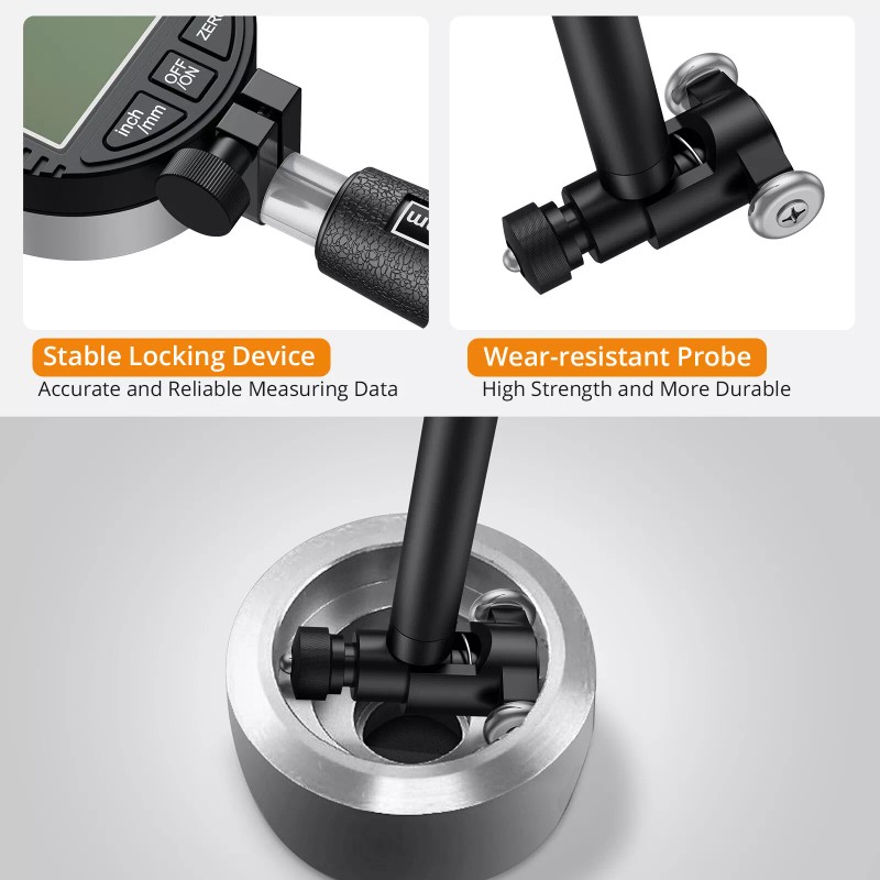 Unbranded Neoteck Dial Bore Gauge Deep Engine Internal Cylinder Measure