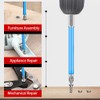 Saipor 10 Pieces 90 mm Cross Long Screwdriver Bit Set,