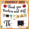 Pre-Strung Teacher Appreciation Decorations, NO-DIY Teacher Appreciation Banner, Thank You