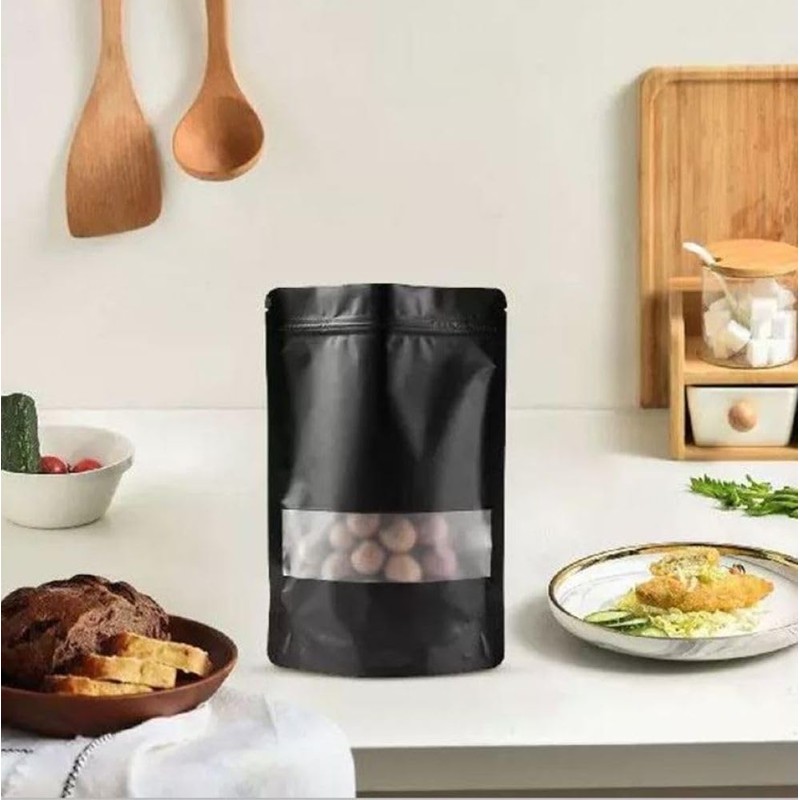 Aluminum Foil Food Storage Bags,Waterproof Odor Blocking Resealable Bags