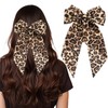 HJZHII Leopard Hair Bow Clip, Cheetah Print Bow Barrette Bowknot