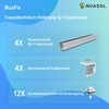 NuaSol Photovoltaic Trapezoidal Sheet Roof Mounting Kit Mounting Set Solar
