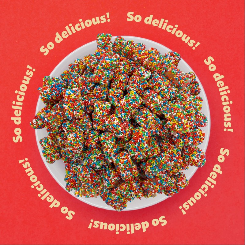 Crunchy Gummi Bears Candy | 1 Pound Bag | Fruity