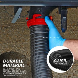 Valterra 20-Foot Dominator RV Sewer Hose Kit, Sewer Hose for RV Camper, Includes 2 Attachable 10-Foot Hoses with Rotating Fittings, 90 Degree Clearview Sewer Adapter, and 4 Drip Caps