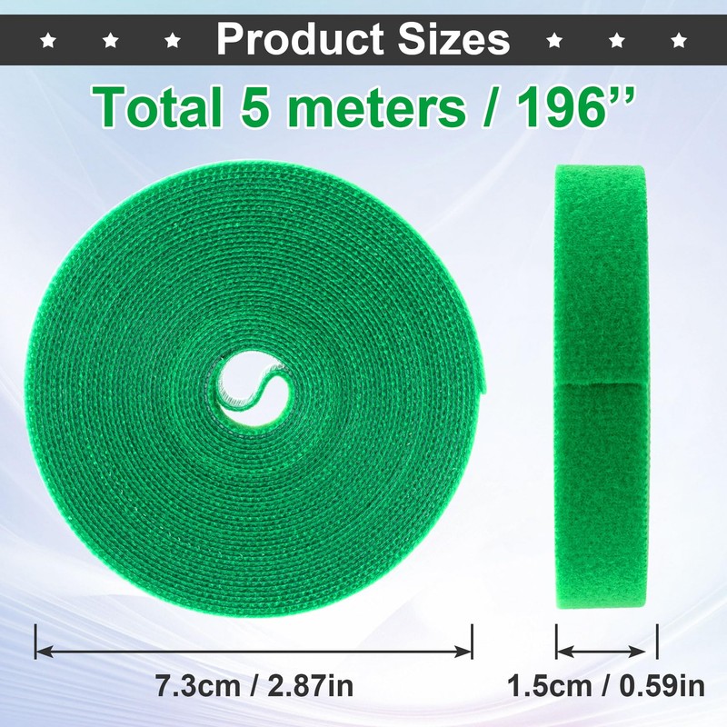 HINZIC 1 Roll Green Plant Tape 16.4 Ft × 0.57