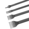 4 Pieces Leather Hole Punch Tool, 1/2/4/6 Prong Leather Lacing
