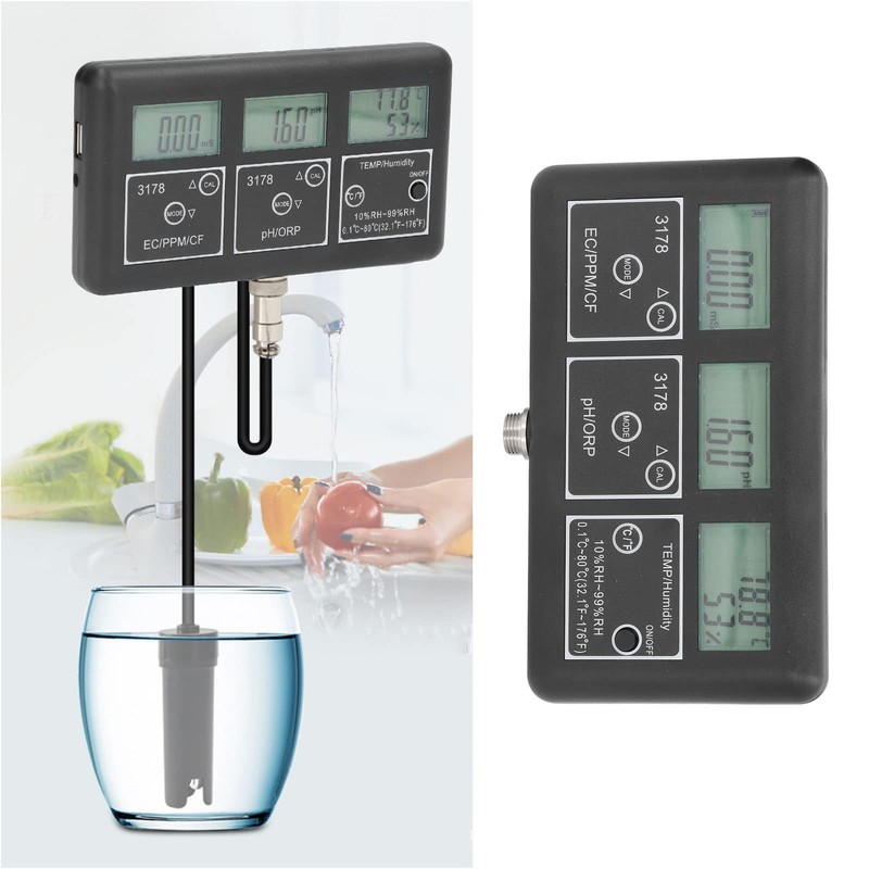 7in1 Water Quality Tester Pen, PH ORP EC TDS CF
