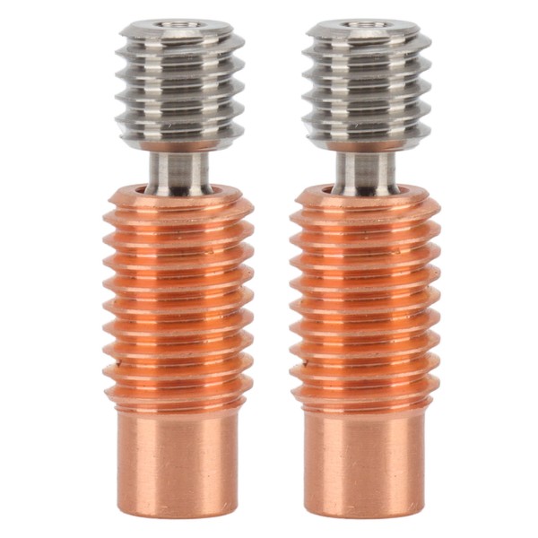 2Pcs Nozzle Throat Heat Break Heatbreak Tube Threaded 3D Printer