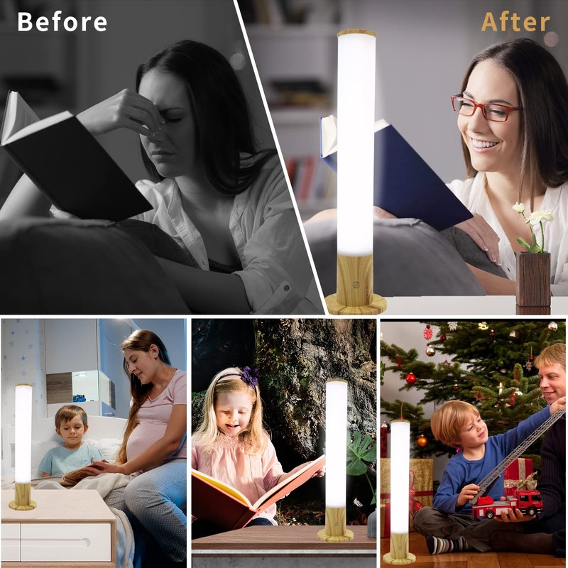 Light Therapy Lamp 10000 Lux, Happy Sun Lamp UV-Free with