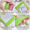 100 Pack Holographic Bags,Smell Proof Packaging Bags, Clear Window Resealable