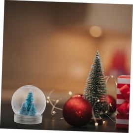 SUPVOX Globo De Nieve DIY De 10 Piezas Globo De Agua Bola De Plástico Transparente con Tapa De Rosca Globo De Agua Rellenable para Manualidades Navideñas Decoración del Hogar