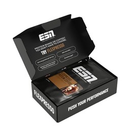 ESN Flexpresso Protein Coffee, Button Box, 5 x 30 g, Protein Powder with Coffee, Protein Coffee with up to 22 g Protein per Serving, Made in Germany