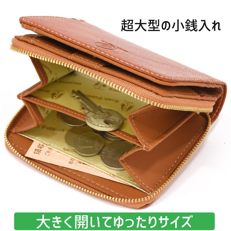 Hash Puppy HP2066 Wallet, Bi-Fold, Coin Purse, Round Zipper, Luxe,