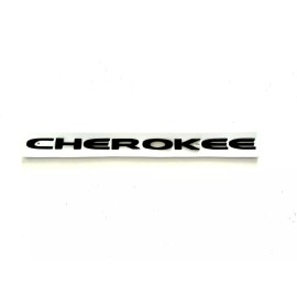 Mopar Jeep Cherokee Black Front Door Emblem Badge Nameplate Mopar OEM 1pc