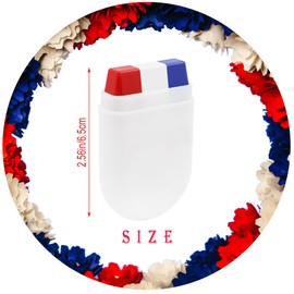 Red White and Blue Face Body Paint Sticks for Baseball Softball Football Rugby Sports, Patriotic 4th of July USA Accessories for Independence Day, Sports Specific Eye Black Makeup Sticks (4, Pcs)