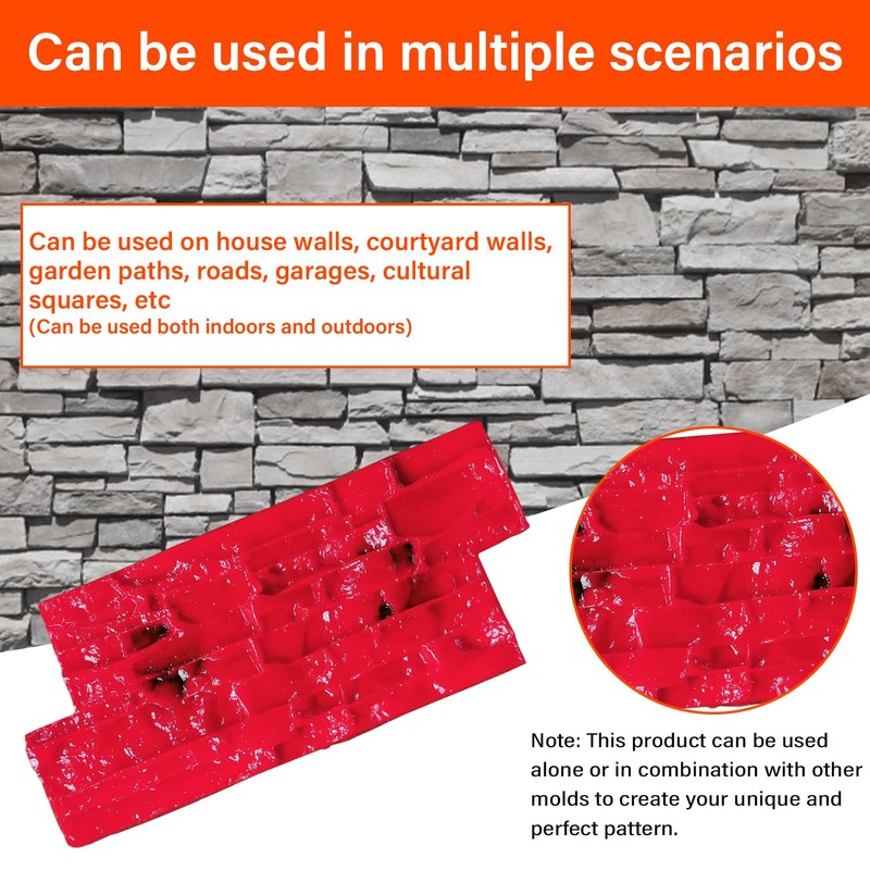 Concrete Cement Imprint Texture Seal with Handle Mold, Seamless Texture