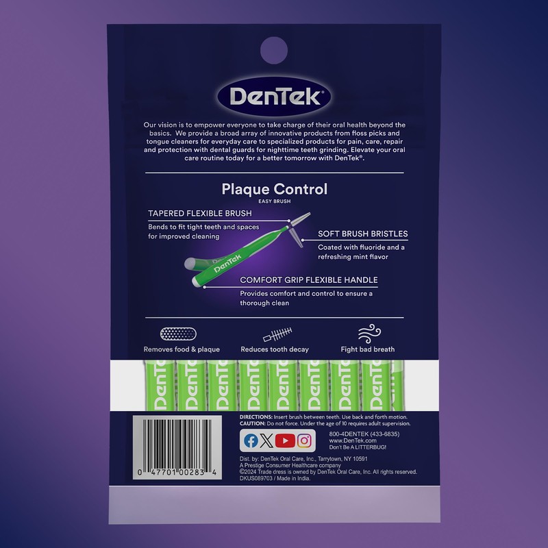 DenTek Easy Brush Plaque Control Interdental Cleaners, Tight, 16 Count