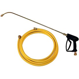 Rittenhouse Weed Spray Gun with Yellow Poly 600 PSI Commercial-Grade Turf Spray Hose 18-Foot x 3/8-Inch (Bundle, 2 Items)