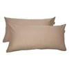 Schiesser Ella Cushion Cover Set, 2-Piece Set, Plain, Satin, 100%