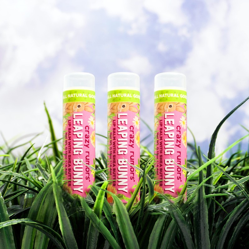 Crazy Rumors Leaping Bunny Lip Balm 4g, Vegan 100% natural