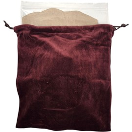 Sandmark Memories Rainbow Bridge Burgundy Velvet Cremains Bag – X-Large (13” x15”) – Designed for USE Inside The URN – Includes Resealable Plastic Bag for Secure Containment of Ashes