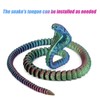 3D Printed Snake, 25.8 Inch 3D Printed Fidget Animal Flexible