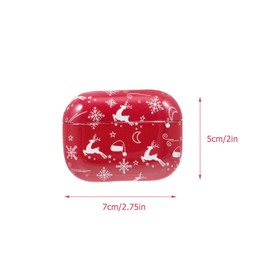 MERRYHAPY 1pc Christmas Deer Earphone Protective Case for Fall Headphone Shell Durable Lightweight Design Convenient Charging Access for Earbud Lovers