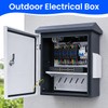 Waterproof Outdoor Electrical Box with Thermostat & Fan, 15.7" H