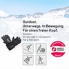 Black Crevice Adult Gloves Black black/red Size:Large