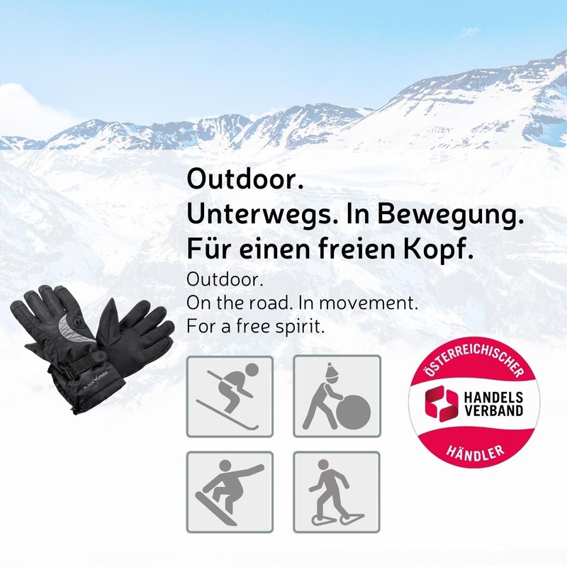 Black Crevice Adult Gloves Black black/red Size:Large