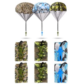 6 Pcs Parachute Toys For Kids, Hand Throwing Army Men Toys For Kids, Parachute Toy, Outdoor Flying Toy For Boys And Girls Gifts,Creative Craft Toy For Children And Adults