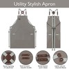 Stenffy Kitchen Apron, Work Apron, Canvas, Multiple Pockets, Gardening, Painting,