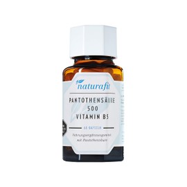 naturafit Pantothenic Acid 500 (Vitamin B5) Capsules, Pack of 60 Capsules